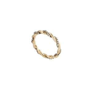 Antique Finish Twisted Rope Diamond Ring