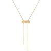 Semi-Paved Latch Pendant in 18K Yellow