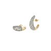 Antique Finish Victorian Set Diamond Ear Cuffs
