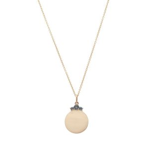 Ava Partial Birthstone Disc Charm