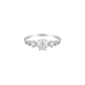 Catherine Engagement Ring Setting in 18K White Gold