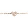 Diamond Heart Chain Bracelet in 14K Yellow Gold