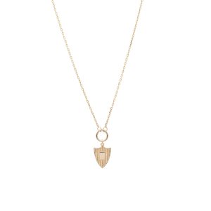 Shield Charm in 14K Yellow Gold