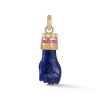 Flossie Figa Charm Sapphire Lapis with Pink Sapphire and Pearl