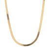 3.8mm Herringbone Chain 16 inch in 14k Yellow Gold