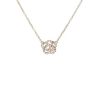 Diamond Rose Necklace in 14K Yellow Gold