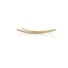 Diamond Curved Bar Ear Climber in 14K Yellow - Right