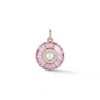Pink Tourmaline Diamond and Pearl Emily Charm