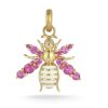 Diamond and Pink Sapphire & Enamel Betty Bee Charm