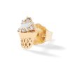 (Single) Ice Cream Cone Stud in 14K Yellow Gold
