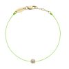 Pure No 1 Bracelet in Yellow Gold Florescent Green