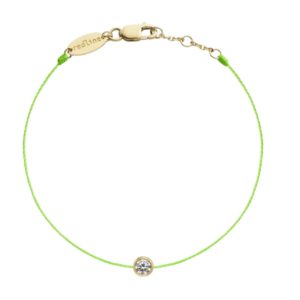 Pure No 1 Bracelet in Yellow Gold Florescent Green