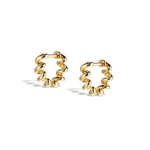 Slinkee Huggies in 18K Yellow Gold