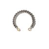 Mini Mega Curb Chain Bracelet with 14K Yellow Gold Loops - 6.5"
