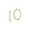 Kismet Eternity Hoops in 18K Yellow Gold