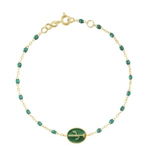 Cactus Classic Gigi Emerald bracelet, Yellow Gold, 6.7"