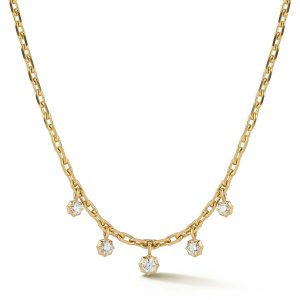 Small Hanging Sophisticate Necklace in 18K Yellow Gold