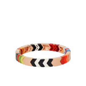 Natural & Rainbow Chevron Bracelet
