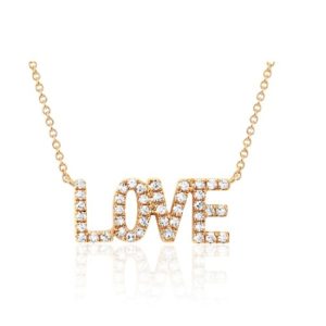Mini Diamond Love Necklace