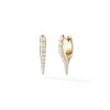 Mini Lola Needle Earrings with Diamond in 18K Yellow Gold