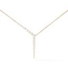 Aria Y Diamond Necklace in 18K Yellow Gold