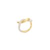Half Diamond Ties Ring in 18K Yellow Gold - Size 6