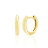 (Single) Dome Huggie Earring in 14K Yellow Gold