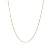 1.5mm Cable Chain 18" Adjustable Ball in 14K Yellow Gold