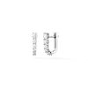 Aria U Huggie Hoops in 18K  White Gold