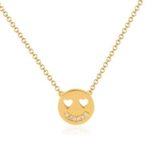 Diamond Happiness Necklace in 14K Yellow Gold