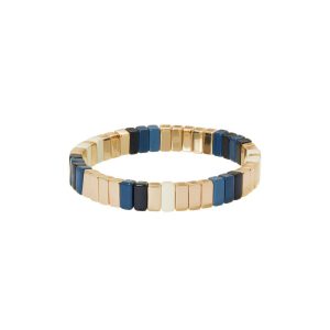 Well Done Bracelet in Gold and Blue Multi