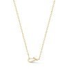Mini Diamond Lola Necklace in 18K Yellow Gold
