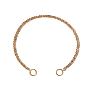 Not so Heavy Curb Bracelet in Yellow Gold - 6"