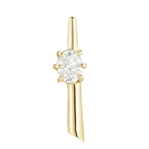 Single Rae Stud in 18K Yellow - Left