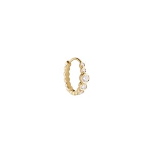(Single) Petite Ensemble Daisy Earring in 18K Yellow Gold
