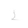Mini Crescent Charm in 18K White Gold