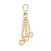 The Mini Puffy Heart Bag Charm in Gold