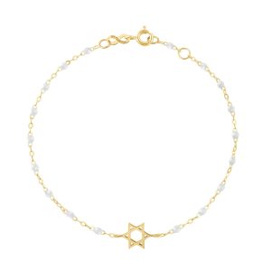 Classic Star of David Bracelet in White