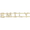 Custom Diamond Initial Bracelet with 5 Letters in 14K Yellow Gold - MEGAN