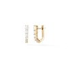 Aria U Huggie Hoops in 18K Yellow Gold