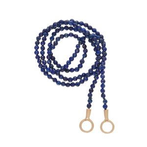 Itty Bitty Lapis Strand in 14K Yellow Gold - 16"