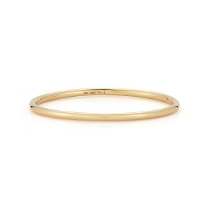 Small Plie Bangle in 18K Polished Yellow Gold