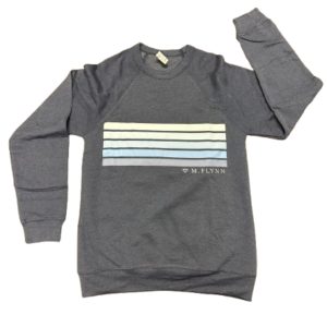Navy Striped M.Flynn Sweat Shirt