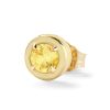 (Single) Mini Heart Citrine Cocktail Stud in 14K Yellow Gold