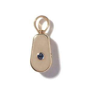The Pulley with Sapphire in 14K Yellow Gold