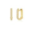 Diamond Mini Lola Huggie Earrings in 14K Yellow Gold