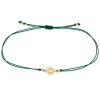 Midi Bitty Smiley Cord Bracelet - Green