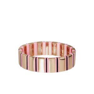 Striped Line x Line 2 Tone Bracelet