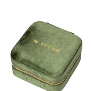 M.Flynn Travel Jewelry Case "Green"