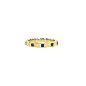 Pleated 5-Stone Sapphire Ring - 0.31ct